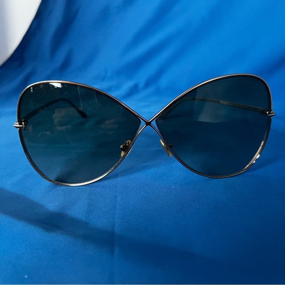 Tom Ford Black and Gold Sunglasses - Picture 3 of 7